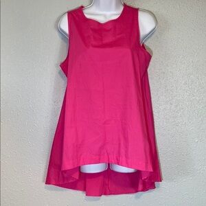 Melissa Paige Pink Asymmetrical Sleeveless Tank Top/Tunic